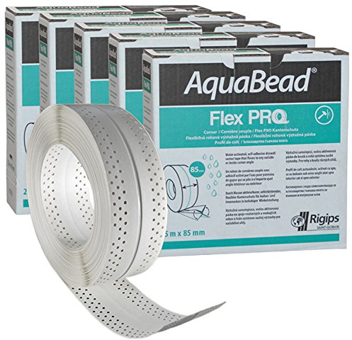 5x Rigips AquaBead Flex PRO 25m 85mm Kantenschutz selbstklebend