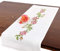 Tischdeckenshop24 Stickset Rosa Rosen, komplettes Tischläufer-Set, Handarbeit-Stickset für Erwachsene, Kreuzstich-Stickerei