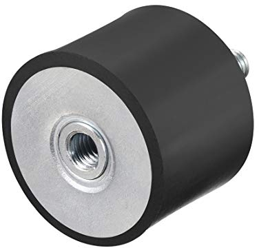 sourcing map M8 Stecker Buchse Gummilager Stoßdämpfer für Motor Generator Kompressor Garage Umkehrosmosepumpe Schlagluftgenerator Autospulen D40mmxH30mm