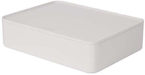 HAN 1110-12 - SMART-ORGANIZER ALLISON, pratico portautensili impilabile con vassoio interno e coperchio, colore: snow white