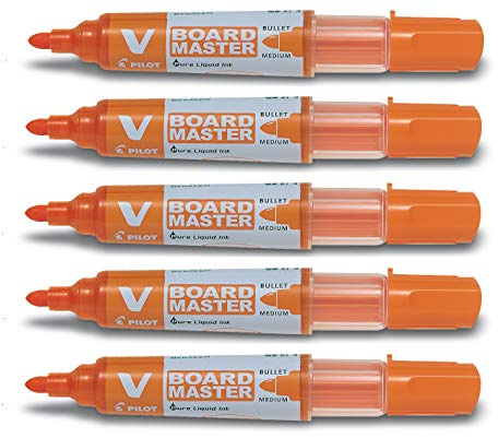 Pilot Boardmaster Begreen Blackboard Marker Set of 5 Orangeaa