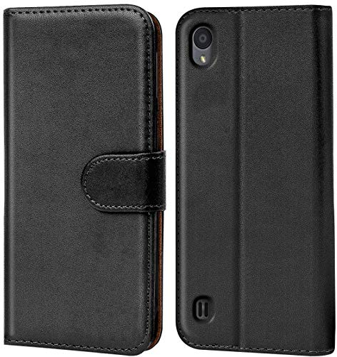 Verco Funda para ZTE Blade A7 2019, Telefono Movil Case Compatible con ZTE A7 2019 Libro Protectora Carcasa, Negro