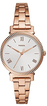 Fossil Damenuhruhr Daisy 3 Hand, 34 mm Gehäusegröße, Quarzwerk