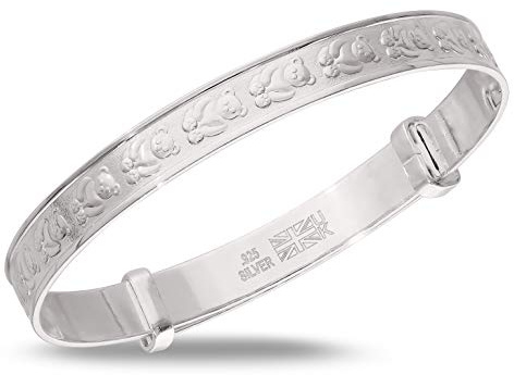 Dolce Valentina – Baby-Armreif – Armband aus Sterlingsilber, Geschenk zur Geburt & Taufe (0–3 Jahre), 1, Silber