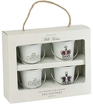 His Lordship & Her Ladyship Egg Cups Set Of 4