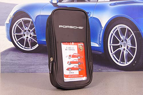Porsche CLASSIC Öltasche mit Einfüllstutzen Einmalhandschuhe Putztuch