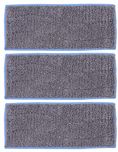Hannets® Lot de 3 chiffons de nettoyage en microfibre humides compatibles avec iRobot Braava Jet M
