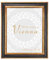 BIRAPA Bilderrahmen gold Vienna Rahmen 42x59,4 cm - Bilderrahmen vintage in Schwarz Gold, Bilderrahmen Holz mit Zierleiste innen und außen, Fotorahmen, Holzrahmen