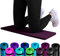 Set 2 x REFIT FITNESS NBR Fitness Yoga Pads 25 x 61 x 1,5 cm Aubergine + Bänder Sport Kniekissen Fitnessmatte klein Kniepad Bodenkissen rutschfest Yoga Kniematte Sportmatte Knie Matte Kissen Yogamatte