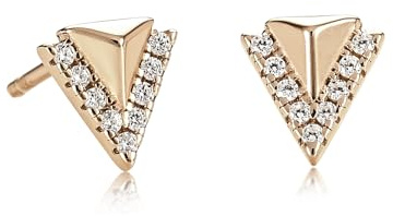 namana Kleine Ohrringe aus Roségold Vergoldetem 925 Sterling Silber - Schlichte und Süße Ohrringe für Frauen und Mädchen, Schmuck für Damen Mit Geschenkbox