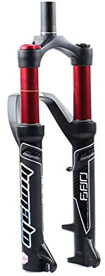 Fahrradgabel 27.5 / 29er Gabel Heckbrücke Luft MTB Fahrradgabel Aufhängungsöl und Gasgabel für Manitou Machete Comp (Color : 27.5 Straight line)