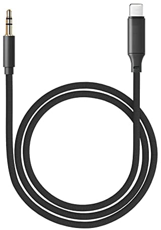 goingaux Aux Kabel für iPhone aux Kabel für Auto 3,5mm aux Adapter Kompatibel mit iPhone 12 7 8 X Xs Xr 11 13 für Auto-Stereoanlagen (Schwarz)