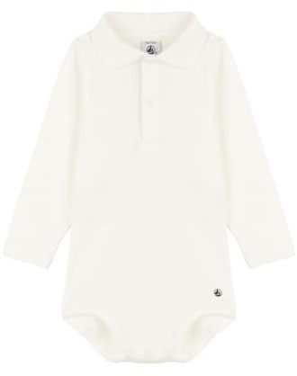 Petit Bateau Baby - Jungen A05q2 Langärmliger Babybody mit Polokragen aus Baumwolle (1er Pack)