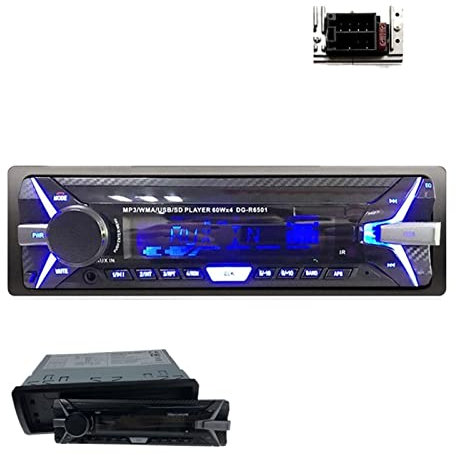 WANWEN Lettore Dvd Car Stereo Audio Radio Bluetooth più recente FM AM TF/USB 3.5 Aux-in 1 DIN 12V Pannello Staccabile Lettore MP3 per Auto Telecomando nel cruscotto Little Surprise