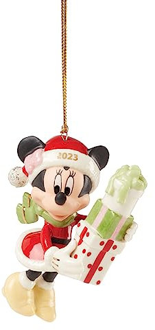 Lenox Minnie's 2023 Weihnachts-Hängeschmuck, Porzellan, Blau