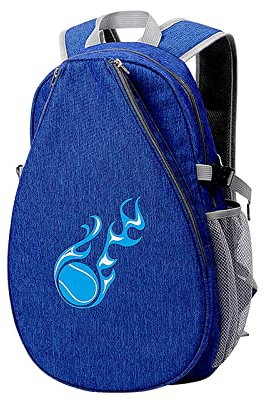 Baoblaze Tennistasche Tennisrucksack Großer Tennisrucksack Schlägertasche für Schläger, Bälle und anderes Zubehör für Tennis-Badminton, Dunkelblau