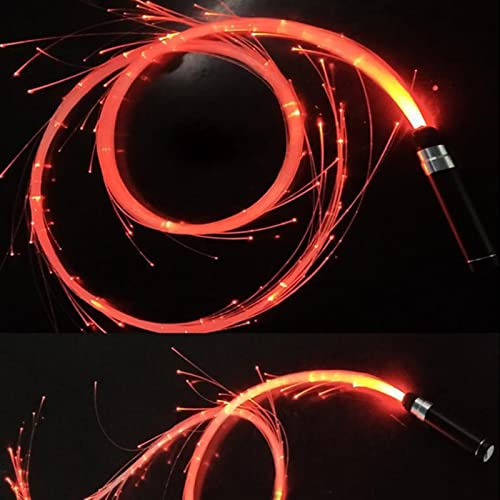 BBASILIYSD Fouet à fibre optique LED rechargeable en fibre optique pixel pour spectacle de musique