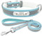 Senristar Personalisierte Reflektierende Hundehalsband und Leine Set,Benutzerdefinierte Eingraviert Warmes Futter Hundehalsband mit Namensschild für Kleine,Mittlere,Große Hunde & Katzen