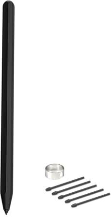 yelzoolny Marqueur pour 2 stylos Remarkable, gomme numérique, sensibilité à la pression 4096, rejet de paume, stylo remarquable plus Remarkable2 stylets avec 5 pointes (noir)