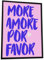 JUHMI Poster Vintage More Amore Por Favor - Aesthetic Room Decor/Zimmer Deko Aesthetic - Wanddeko Wohnzimmer Schlafzimmer Küche Badezimmer - A3 (29,7x42cm) Ohne Rahmen
