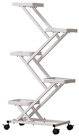 NOALED Blumenständer aus Schmiedeeisen im europäischen Stil, mehrschichtiger, einfacher Blumenständer für den Balkon