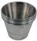 FMprofessional Set de 6 Flaneras Lisas de Acero Inoxidable, óptimas para hacer Flanes, Pudding, Natillas y Postres, 8 cm Diámetro, Aptas para Lavavajillas, 6 uds.