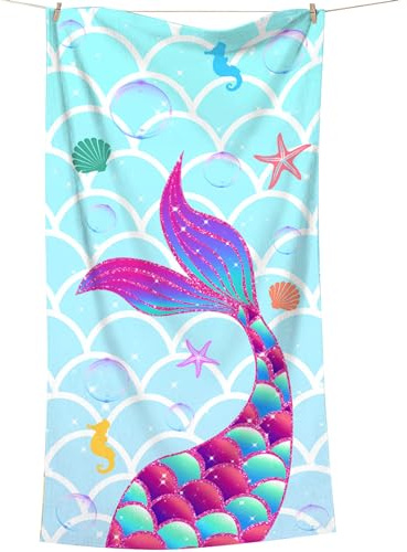 DKDDSSS Kids Towel - Large Beach Towels for Adults & Girls, Quick Dry & Lightweight - Boys Beach Towel, Jumbo Size - Ideal for Beach, Pool
