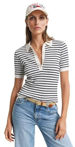 GANT Rib Knit Striped SS Rugger
