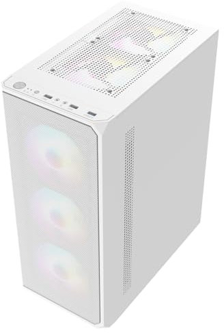 OCHW Gaming PC: Intel i5 12400F 4.40GHz • RTX 4060 Ti Graphics • 16GB 3200MHz DDR4 • 1TB SSD • White Mesh RGB Case • WIFI • Windows 11