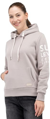 Sublevel Damen Kapuzenpullover Mia-D10600T02690A2NO-ash beige-XL