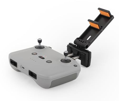 Drone RC Tablet Holder Mount Stand for DJI NEO/Mini4 Pro/AIR 3S, Adjustable Extended Bracket Clamp Clip Compatible for RC-N3/2/1 Remote Controller (Black)
