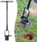 Omesata Sod Plugger, Blumenzwiebelpflanzer mit langem Griff und gezacktem Boden Gartengerät, Zwiebelpflanzer auch Grasstopfen Werkzeug zum Graben von Löchern zum Pflanzen von Tulpen, Iris, Narzissen