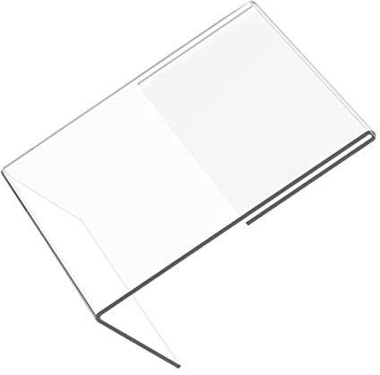 SHOWERORO Acrylständer Für Karten Und Flyer Schräger Rücken Tisch-dokumentenhalter Acryl-papierdisplay Leicht Zu Reinigen Transportieren