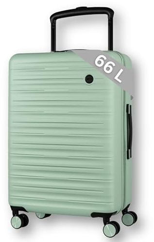 Cocoono® Emotion Koffer 66L Premium Trolleys - Stilvoller Reisekoffer mit Rollen - TSA-Schloss - Trolley & Hartschalenkoffer - Koffer mit Rollen - Ultraleichtes Gepäck (Frozen Mint, L, 65cm)