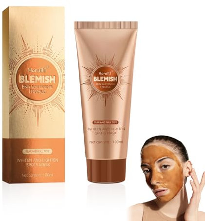 Horuili® Aufhellung & Hautunreinheiten Gesichtsmaske, Hautunreinheiten reduzierende Peeling-Maske, Herbal Spots Peel-Off-Gesichtsmaske, für alle Hauttypen