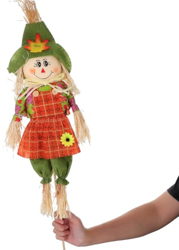 Toyvian Vogelscheuche Deko für Halloween und Erntedankfest Große Bezaubernde Gartenverzierung für Außenbereiche Schützt Pflanzen vor Tieren Einfache Handhabung Zufällige Zufällige Farbe