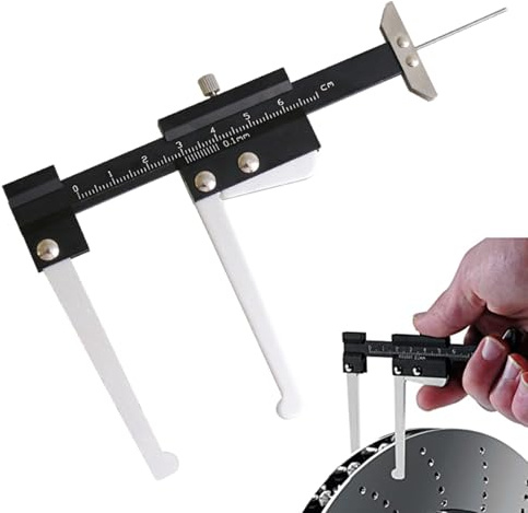 Outil de mesure du disque de frein - l'étrier d'épaisseur métrique rapide pour le rotor, chèque d'usure du pad | Gauge de mécanique automatique manuelle, testeur de bande de roulement des pneus pour r