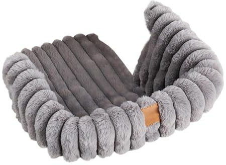 Folpus Warme Hundematte, Weiche Und Strapazierfähige Hundematte, Einkaufswagen Zubehör, Hundetransportbox Pad für Draußen, Grau