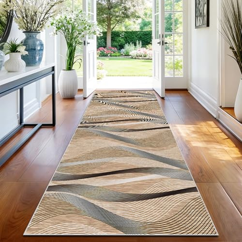TFEHXYZU Lang Teppich Läufer Flur Teppich Küche Waschbar rutschfest 80 x 160 cm Küchenläufer Bettumrandung Teppichläufer Flur Teppich Läufer für Küche Eingangsteppich Bodenmatte Schmutzfangmatte