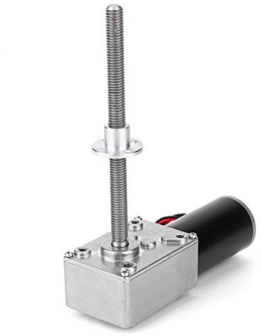 ERYUE Réducteur à Vis sans Fin de Moteur à Haute Torsion avec Bride, Moteur Engrenages Durable pour Fenêtre électrique, Petit Corps, pour la Maison (Rapport de réduction 200)