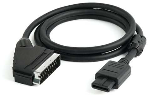 Aundhegrtt Cable AV Scart RGB con Señal de Sincronización TTL 24AWG, Solución Profesional de Conexión de Audio y Video para N64, SNES y SFC.