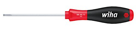 Wiha Schraubendreher SoftFinish® Schlitz mit Rundklinge für tiefliegende Schrauben (00695) 4,0 mm x 200 mm