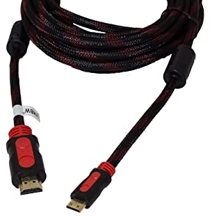 vhbw HDMI Kabel Ersatz für Canon HTC-100 für - Geflochten, 5 m