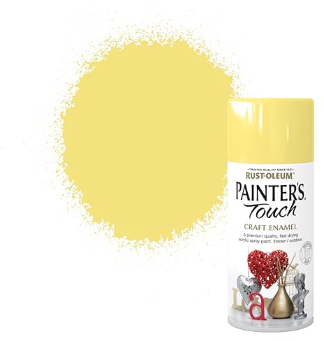 Rust-Oleum 150ml Painter's Touch Craft Enamel Spray Paint Aerosol - Buttercup Yellow