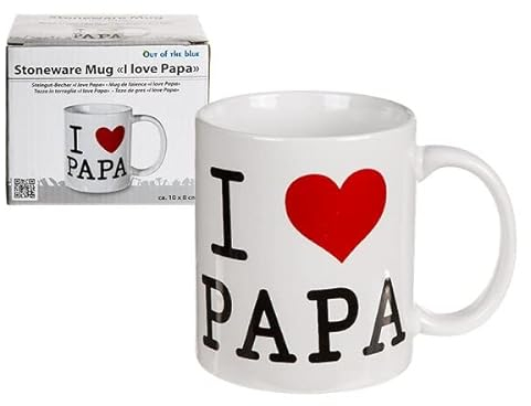 Mug en faïence, I love Papa, env. 10 x 8 cm