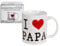 Mug en faïence, I love Papa, env. 10 x 8 cm