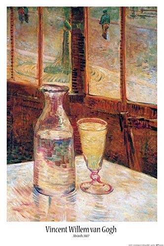 1art1 Vincent Van Gogh Poster Stillleben Mit Absinth, 1887 Plakat | Bild 91x61 cm