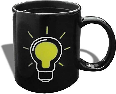 Mug thermique ampoule éclairée thermo-réactifs tasse thermo-changea