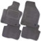 Bär-AfC Auto Fußmatten Royal passend für Nissan Qashqai J11 2014-2021, Autoteppiche Velours Grau, Rand Kettelung Grau, Textiler Trittschutz, Set 4-teilig, NI09475