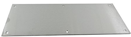 Charles Watson Aluminium Door Kick Plate SAA, 740mm x 200mm Kick Plate | Includes fixing screws with pre-drilled holes for rapid installation; robust 1.2mm thick sheet prevents door damage.